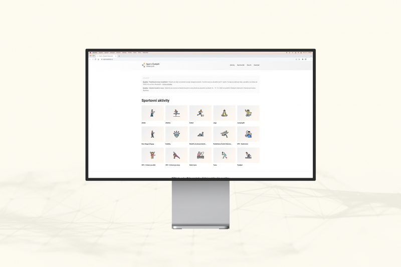Informační portál s nabídkou sportovních aktivit v našem městě
