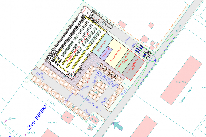 Retail park v Českých Velenicích
